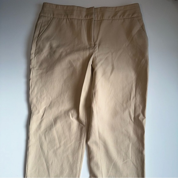 Chico’s Beige Pants Women’s Size 8R (1R) Stretch Ankle Slim Trousers - Picture 1 of 8